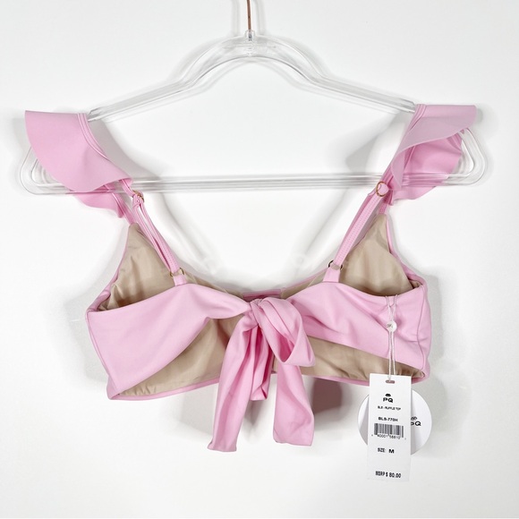 Amanda Stanton x PilyQ Blossom Ruffle Swim Top - Picture 4 of 5